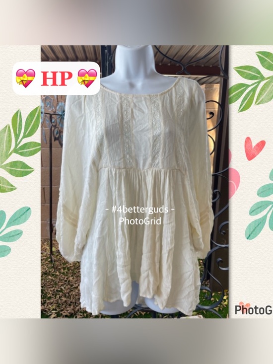 American Eagle Outfitters Tops - New American Eagle Outfitters Lightweight Lace Panels Straps Cross back Tunic XS